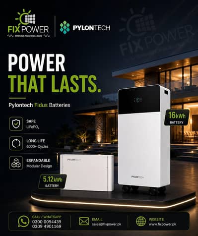 Pylontech Fidus 5kW Lithium Batteries Available At Lowest Market Rate