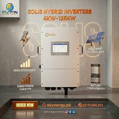 Solis Hybrid Inverters (6kW to 125kW) – Official Dealer | Skynergy