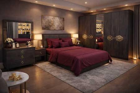 queen size bed set - bed for sale - king size bed - bed side table