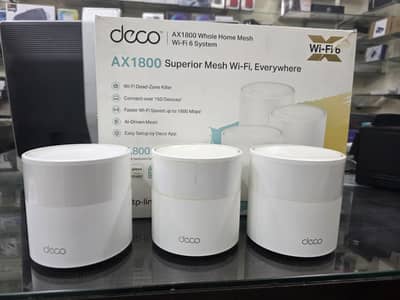tp link AX1800 Whole Home Mesh Wi-Fi 6 2 used 1 new wifi mesh router