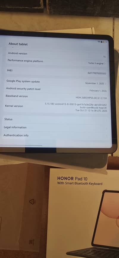 Honor Pad 10 (2025) 5G with Smart Keyboard with E Sim Slot(Non PTA)