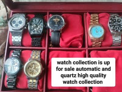watches collection is up for sale automatic and quartz