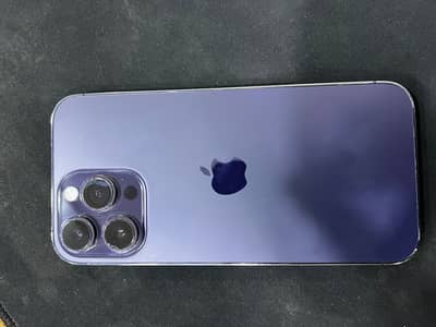Apple iPhone 14 Pro Max box and original cable (non pta) purple color