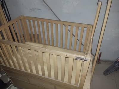 Baby Crib Wooden Urgent Sale