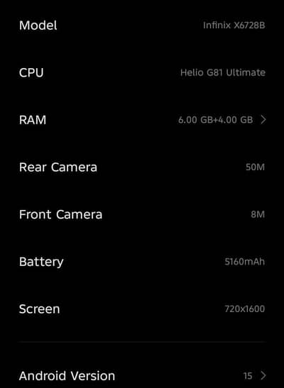 INFINIX HOT 60i