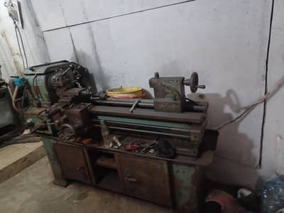 lathe machine 5ft all ok working condition