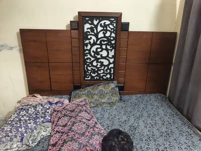 King Size Bed, Side Tables, Dressing, Almari for sale