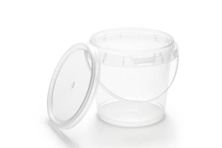 Transparent Empty Bucket 5kg and 15kg with Handle Cap