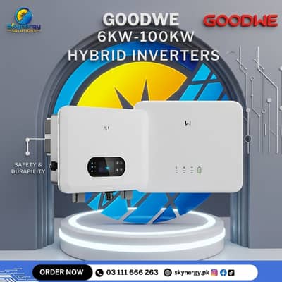GoodWe Hybrid | 6kw,8,10,12,15,20,30,50,100KW Solar Inverter ,Skynergy