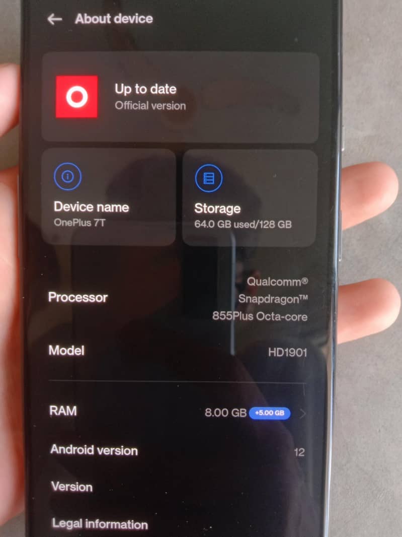 One Plus 7T 5