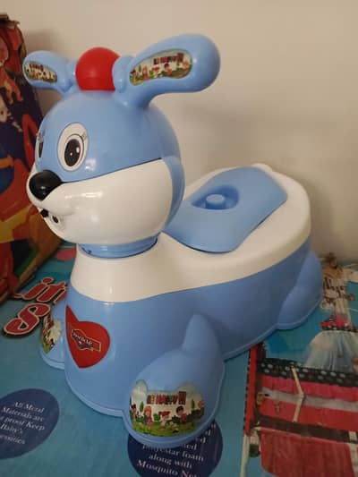 two baby cot iron baby jhola baby bike and potty pot