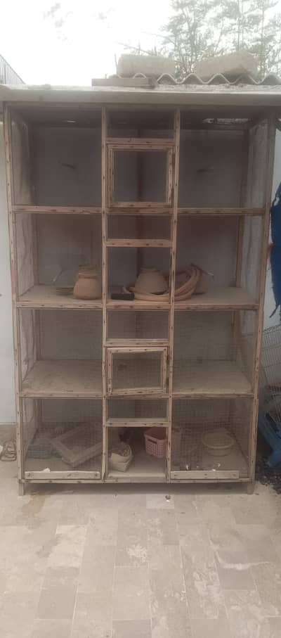 Cage for birds and hens