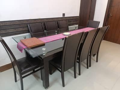 Dinning table with 8 chairs