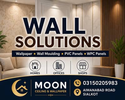 Wallpaper | Wall Moulding | PVC & WPC Wall Panels in Sialkot.