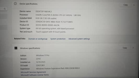 HP touch screen Laptop for sale | core i5 8th generation|