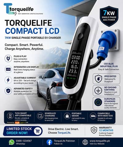 TorqueLife 7kw Compact Ev Charger