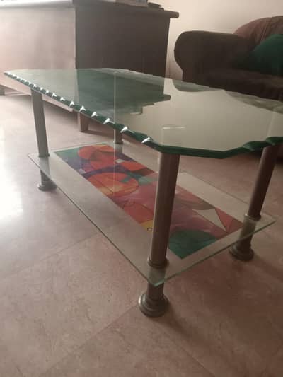 glass table.