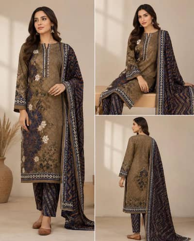 Multicolor Lawn 3 PieceMulticolor Lawn 3 PieceMulticolor Lawn 3 Piece