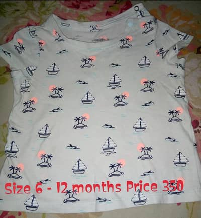 Branded T shirts rompers and sets