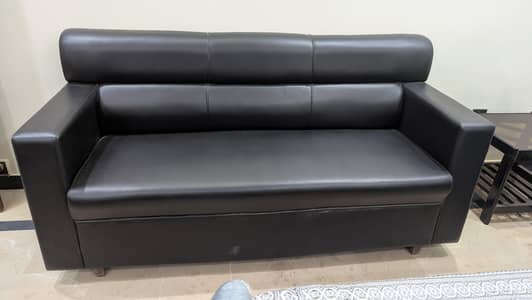5 seater Lather made sofa set