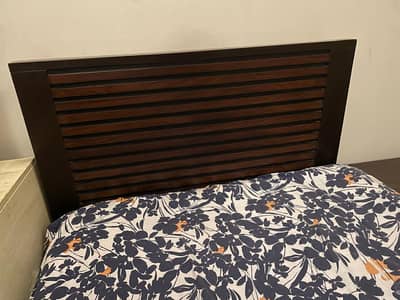 Single Bed with Side Table