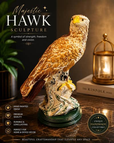 Handmade Eagle/Hawk Sculpture – Premium Home & Office Decor