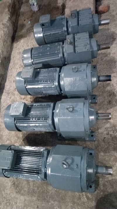 Used gear motors in Pakistan, Worm gear, Helical gear motor, Dc gear