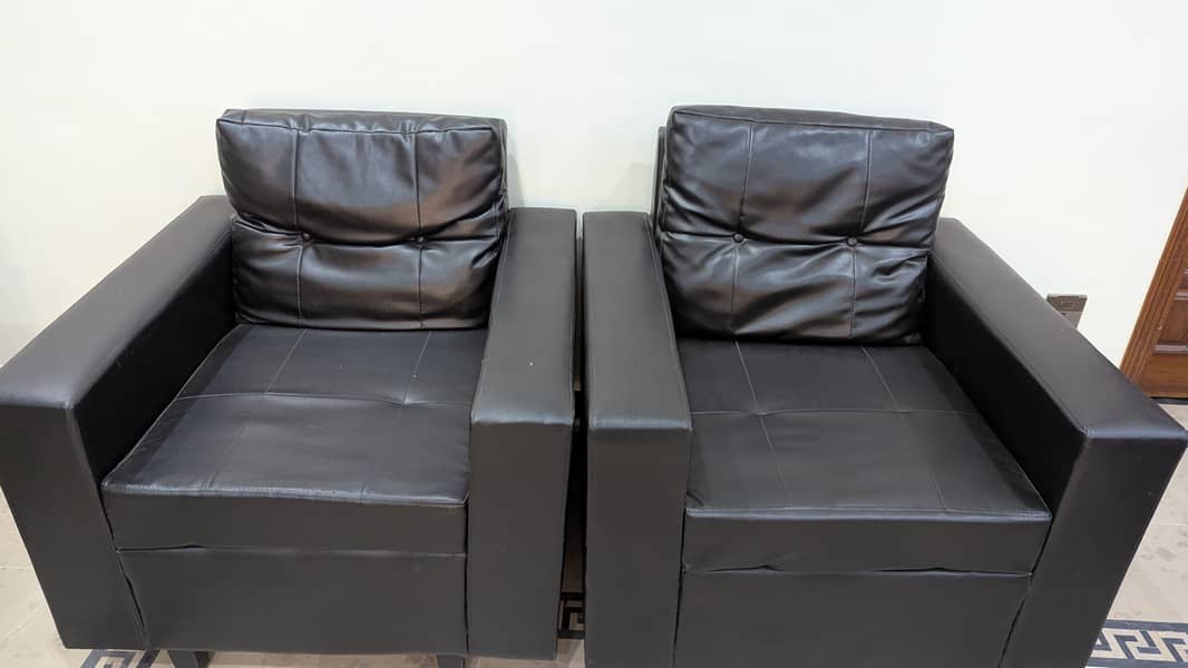 Leather Sofa Set 2
