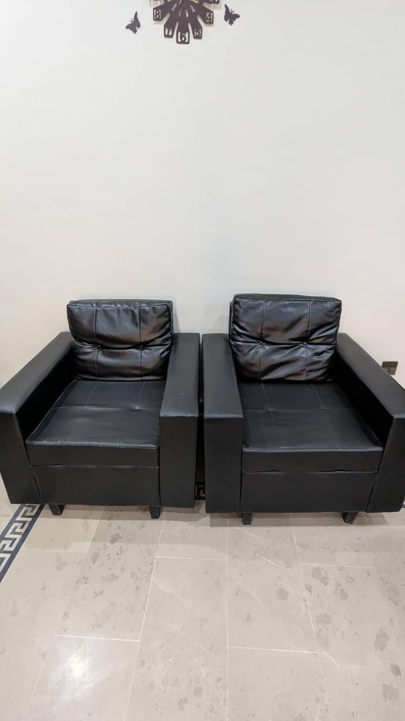 Leather Sofa Set 4