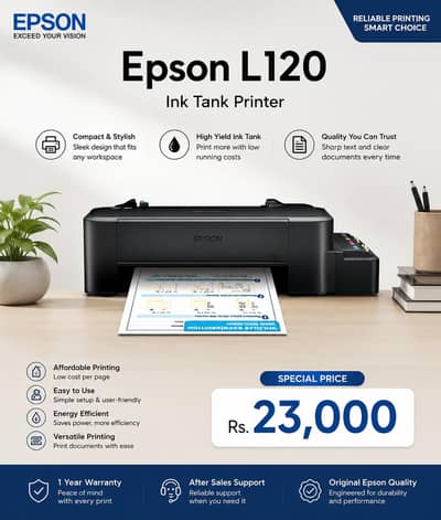 Epson l120 orignal Ink tank printer for  HIGH quality printing.