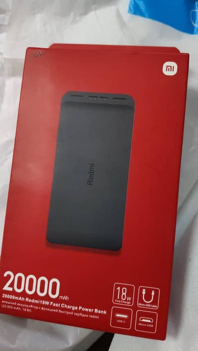 20,000MAH power bank black colour