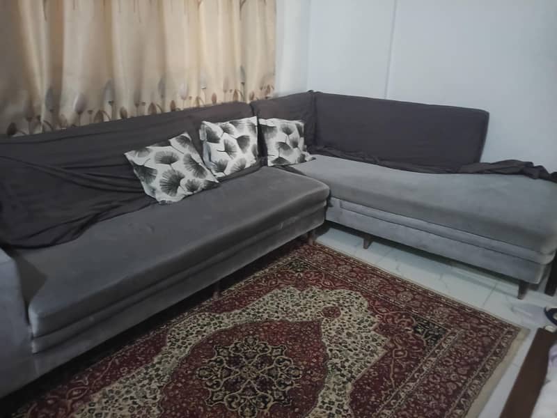 used l shape sofa . . 0