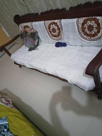 sofa made by wood