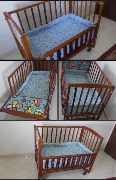 Wooden Baby Cot (Imported)