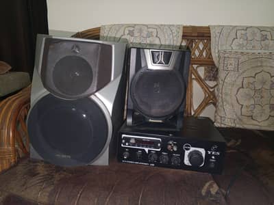 aiwa speaker subwoofer and Panasonic speaker or amplifier