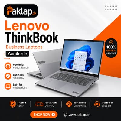 Lenovo ThinkBook Business Laptops Core Ultra 5/7 Ryzen 5 Warranty