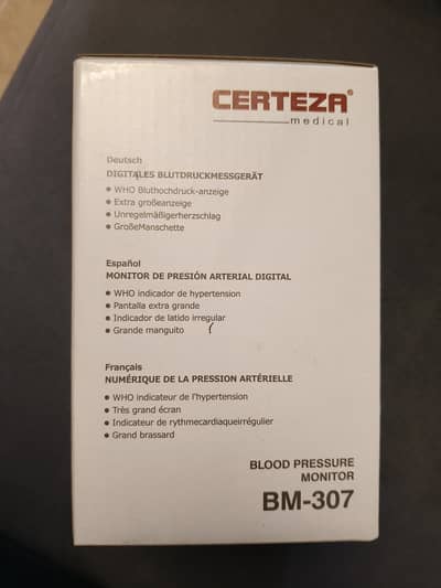 Certeza BM-307 blood Pressure Monitor