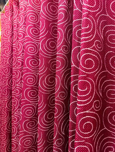 Jute febric curtains