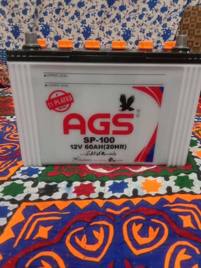 AGS new battery 11 plates and Charger