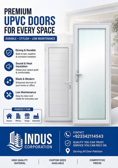 Premium UPVC Doors | Durable & Stylish Doors Available