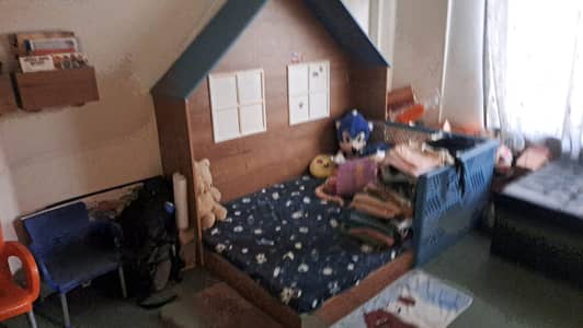 Designer Kids House Bed with Mattress | Premium Wooden Bed