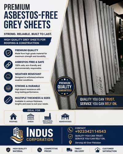 Premium Cement Sheets, Iron Sheets, T. R Sheets & Garders