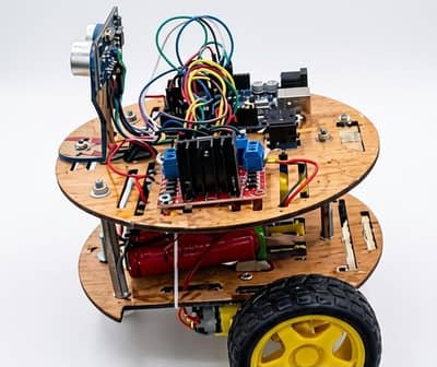 Arduino obstacle detection car school and uni project