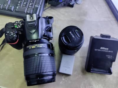 DSLR Nikon D5500 with 2 lens