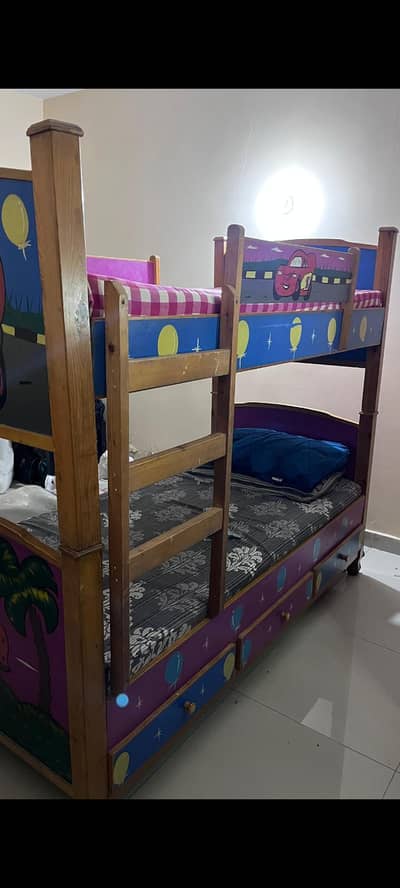 2 in 1 Kids bunk bed+ 2 Durafoam Mattresses, Kids Bunk Bed , Kids Bunk