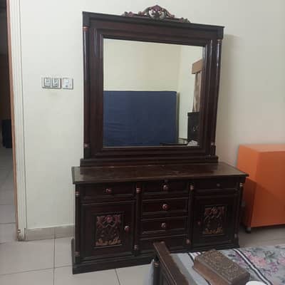 Pure wood design bed
