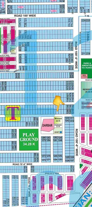 1 kanal plot for sale in Dha phase 7 block T demand 375lac