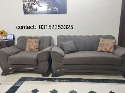 7 Seater Sofa Set with Cushions(Excellent Condition)