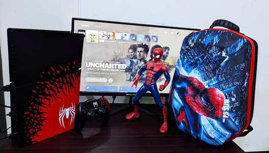 PlayStation 5 spiderman edition with PlayStation 5 bag