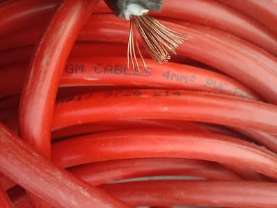 Brand New GM 4mm DC Solar Cable – Remaining Roll for Sale 280/Meter